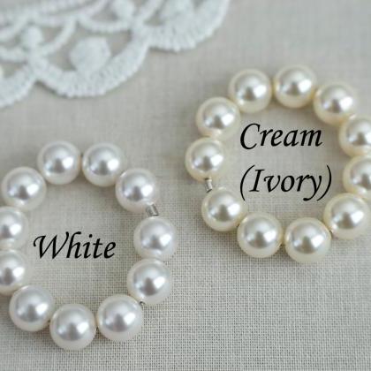 Bridal Earrings, Classic Bridal Pearl Earrings,..