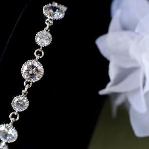 Wedding Bridal Jewelry Bridal Necklace, Cubic..