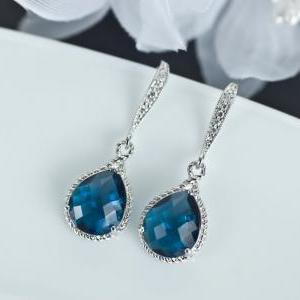 Sapphire Earrings, Blue Sapphire Bridesmaids..