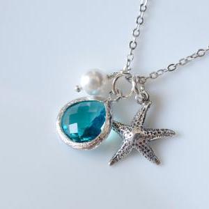 Starfish Necklace,bridesmaid Gifts,starfish..
