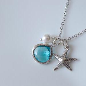 Starfish Necklace,bridesmaid Gifts,starfish..