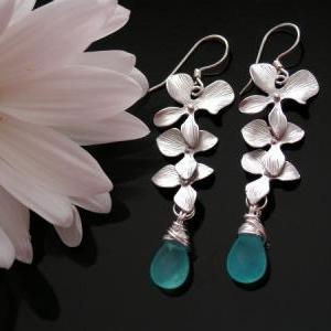Triple Orchid And Blue Turquoise Candy Jade..