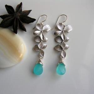 Triple Orchid And Blue Turquoise Candy Jade..